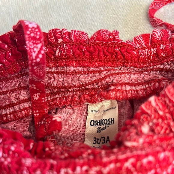 OshKosh B'gosh Red Bandana sundress with Spaghetti Straps - Picture 2 of 3